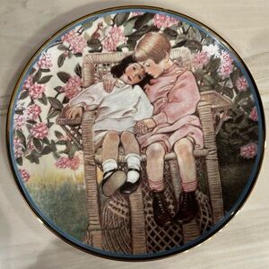 A Child's Question by Jessie Willcox Smith Art Collector Plate Vintage Decor